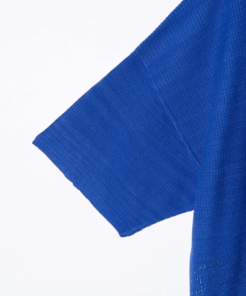 glamb(グラム)の「Glitter Short Sleeves Knit / グリッターショートスリーブニット(ニット/セーター・メンズ・ブルー/ブラック・M/L)」の12枚目の写真