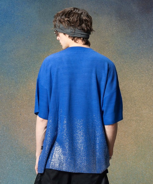 glamb グラム Glitter Short Sleeves Knit グリッターショートスリーブニット atftps セール】Glitter Short Sleeves Knit / グリッターショートスリーブ