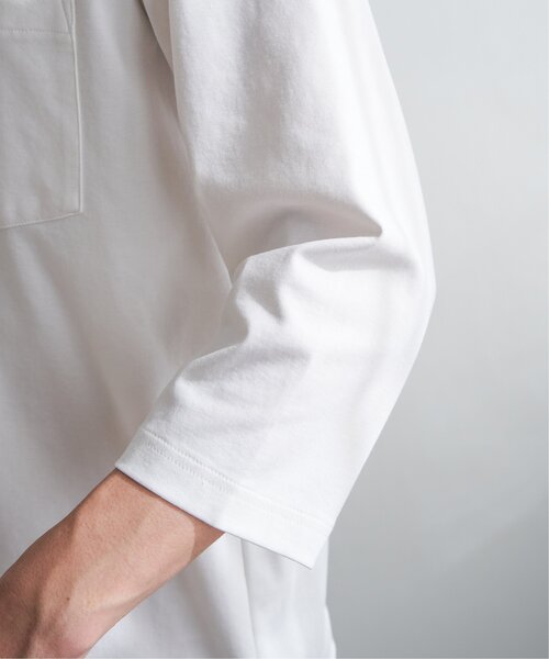 ikka(イッカ)の「【接触冷感/抗菌防臭】GOKU楽セイケツ7分袖キーネックTシャツ(Tシャツ/カットソー・メンズ・グレー/ネイビー/ホワイト・M/L/XL/S)」の21枚目の写真