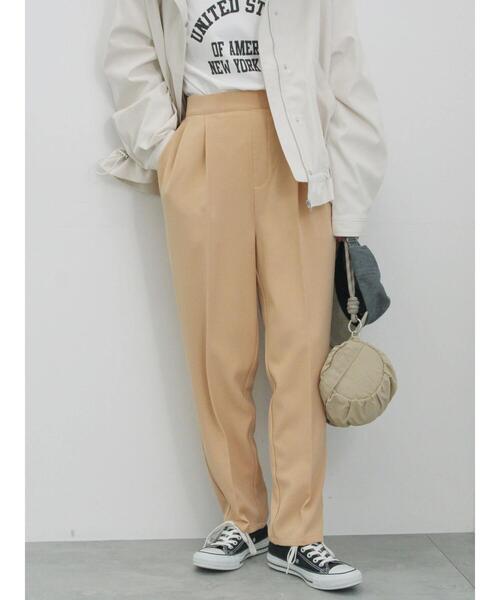 Samansa Mos2 blue（サマンサモスモスブルー）の「【イージーケア・吸水速乾】マルチスタイルテーパードパンツ（その他パンツ・レディース・ネイビー/シルバーグレー/ブルー/グリーン/ブラック/オレンジ/グレー・M/S/L/SS）」の7枚目の写真