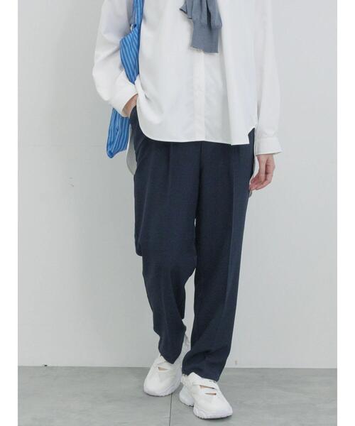 Samansa Mos2 blue（サマンサモスモスブルー）の「【イージーケア・吸水速乾】マルチスタイルテーパードパンツ（その他パンツ・レディース・ネイビー/シルバーグレー/ブルー/グリーン/ブラック/オレンジ/グレー・M/S/L/SS）」の17枚目の写真