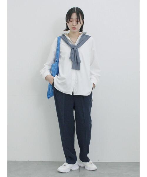 Samansa Mos2 blue（サマンサモスモスブルー）の「【イージーケア・吸水速乾】マルチスタイルテーパードパンツ（その他パンツ・レディース・ネイビー/シルバーグレー/ブルー/グリーン/ブラック/オレンジ/グレー・M/S/L/SS）」の18枚目の写真