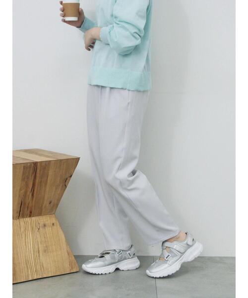 Samansa Mos2 blue（サマンサモスモスブルー）の「【イージーケア・吸水速乾】マルチスタイルテーパードパンツ（その他パンツ・レディース・ネイビー/シルバーグレー/ブルー/グリーン/ブラック/オレンジ/グレー・M/S/L/SS）」の21枚目の写真