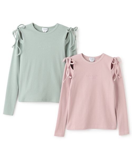 セール】ガールズ ボウカットアウトカットソー（Tシャツ