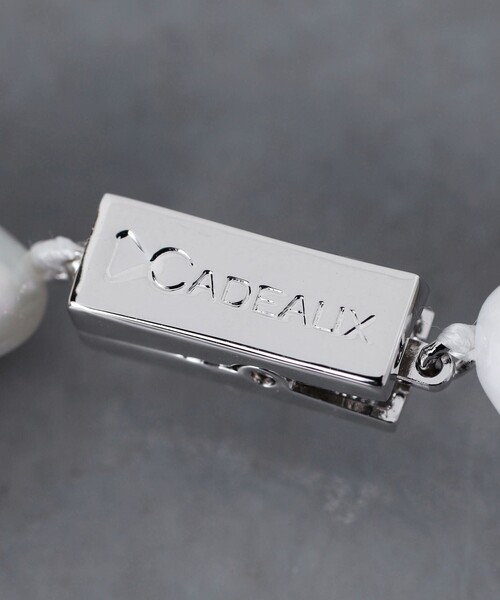 Cadeaux ホワイトパール ネックレス　41cm　おまけ付き！ CADEAUX(カドー)｜星クラスプパールネックレス/ホワイト の通販