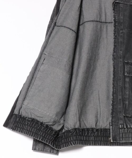 JACKROSE（ジャックローズ）の「JE-デニムケミカルウォッシュブルゾン（ブルゾン・メンズ・インディゴブルー/ブラック系・M/L）」の3枚目の写真