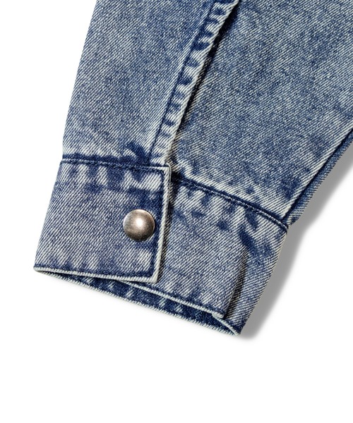 JACKROSE（ジャックローズ）の「JE-デニムケミカルウォッシュブルゾン（ブルゾン・メンズ・インディゴブルー/ブラック系・M/L）」の7枚目の写真