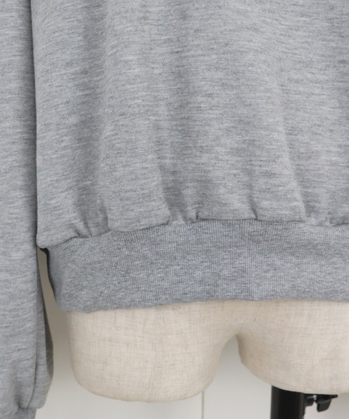 BLUEEAST（ブルーイースト）の「ボートネックスウェット（スウェット・レディース・ブラック/ホワイト系/ネイビー系/グレー・MEDIUM）」の9枚目の写真