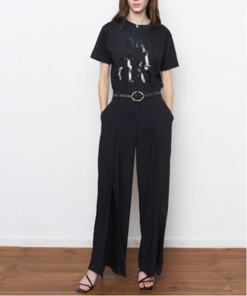 Muel Chic(ミュエルシック)の「Bailey 2way pants ベイリー2wayパンツ(その他パンツ・レディース・ブラック×ホワイト/ベージュ系/ブラック・MEDIUM/SMALL)」の9枚目の写真