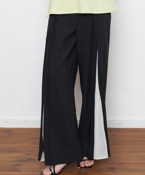 Muel Chic(ミュエルシック)の「Bailey 2way pants ベイリー2wayパンツ(その他パンツ・レディース・ブラック×ホワイト/ベージュ系/ブラック・MEDIUM/SMALL)」の12枚目の写真