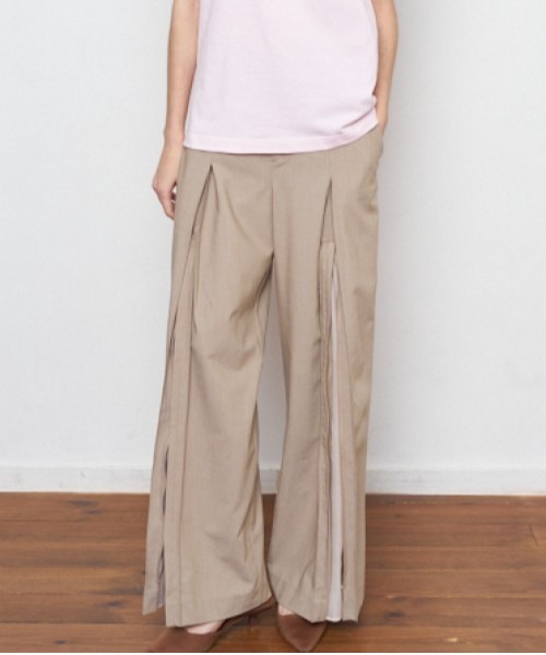Muel Chic(ミュエルシック)の「Bailey 2way pants ベイリー2wayパンツ(その他パンツ・レディース・ブラック×ホワイト/ベージュ系/ブラック・MEDIUM/SMALL)」の18枚目の写真