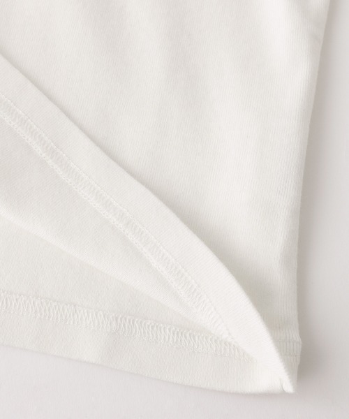 X-girl（エックスガール）の「FACE RAGLAN S/S BABY TEE（Tシャツ/カットソー・レディース・ホワイト/ベージュ/チャコール・S/M）」の9枚目の写真