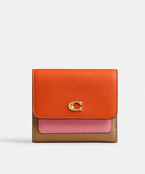 【COACH】ミラ スモール フラップ ウォレット・カラーブロック COACH｜【公式】ミラ スモール フラップ ウォレット・カラー