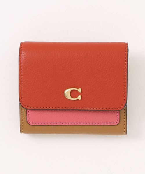 【COACH】ミラ スモール フラップ ウォレット/Tan Caramel ミラ スモール フラップ ウォレット・ホース アンド キャリッジ