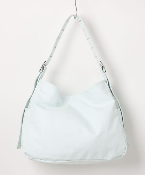 TINA:JOJUN(ティーナジョジュン)の「キャンバス バックルバッグ TINA:JOJUN(ショルダーバッグ・レディース・ライトブルー/アイボリー・F)」の16枚目の写真