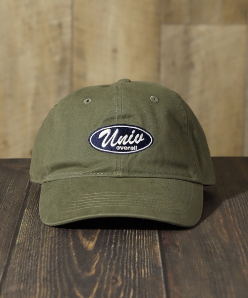 UNIVERSAL OVERALL（ユニバーサルオーバーオール）の「【UNIVERSAL OVERALL/ユニバーサルオーバーオール】オーバルロゴ刺繍 コットンツイルキャップ（キャップ・メンズ・チャコール/カーキ/サックスブルー・FREE）」の5枚目の写真