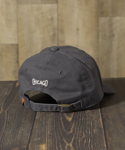 UNIVERSAL OVERALL（ユニバーサルオーバーオール）の「【UNIVERSAL OVERALL/ユニバーサルオーバーオール】オーバルロゴ刺繍 コットンツイルキャップ（キャップ・メンズ・チャコール/カーキ/サックスブルー・FREE）」の8枚目の写真