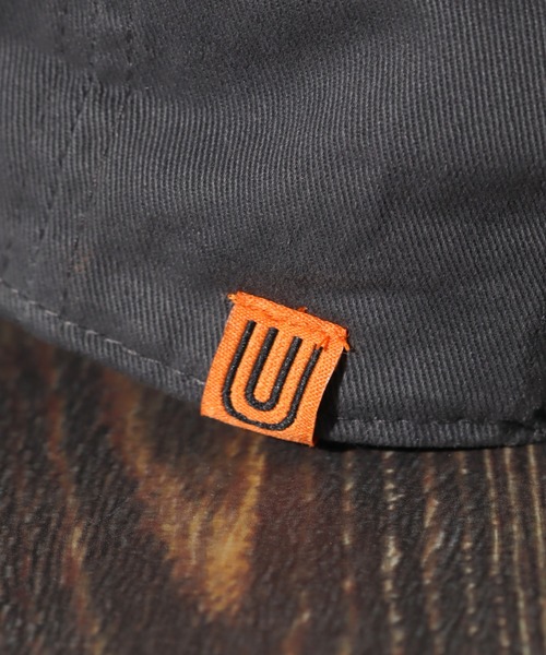 UNIVERSAL OVERALL（ユニバーサルオーバーオール）の「【UNIVERSAL OVERALL/ユニバーサルオーバーオール】オーバルロゴ刺繍 コットンツイルキャップ（キャップ・メンズ・チャコール/カーキ/サックスブルー・FREE）」の11枚目の写真