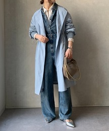 【WEB限定】ナイロンミニグログラン袖リブコート