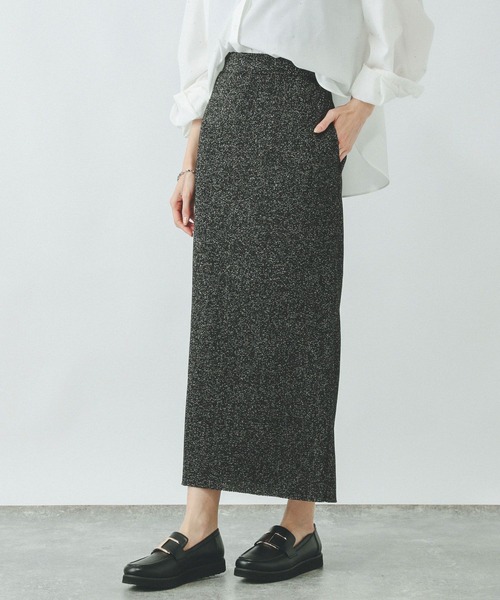 GLOBAL WORK（グローバルワーク）の「セルフCUTリブIラインスカート/288750（スカート・レディース・ライトグレー/ネイビー/その他/ブラック・LARGE/MEDIUM）」の9枚目の写真