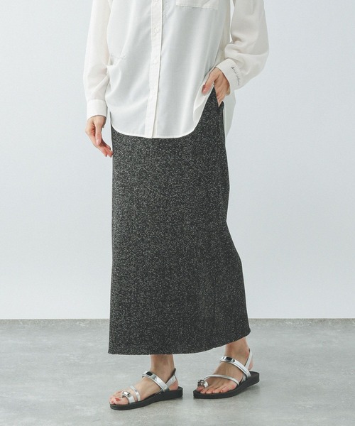 GLOBAL WORK（グローバルワーク）の「セルフCUTリブIラインスカート/288750（スカート・レディース・ライトグレー/ネイビー/その他/ブラック・LARGE/MEDIUM）」の7枚目の写真