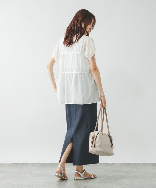 セール】セルフCUTリブIラインスカート/288750（スカート