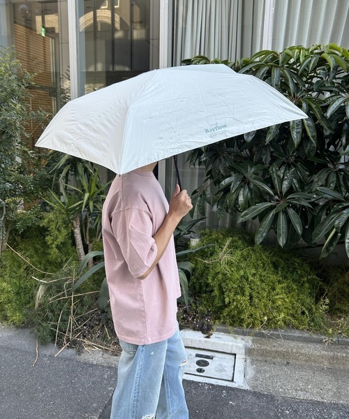 BAYFLOW（ベイフロー）の「[軽量・遮熱]BF晴雨兼用折傘55cm（折りたたみ傘・レディース・グリーン/ホワイト/ブラック・0）」の8枚目の写真