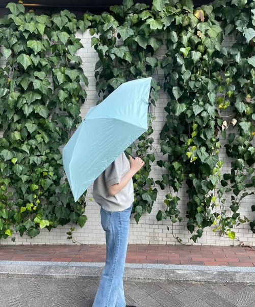 BAYFLOW（ベイフロー）の「[軽量・遮熱]BF晴雨兼用折傘55cm（折りたたみ傘・レディース・グリーン/ホワイト/ブラック・0）」の10枚目の写真
