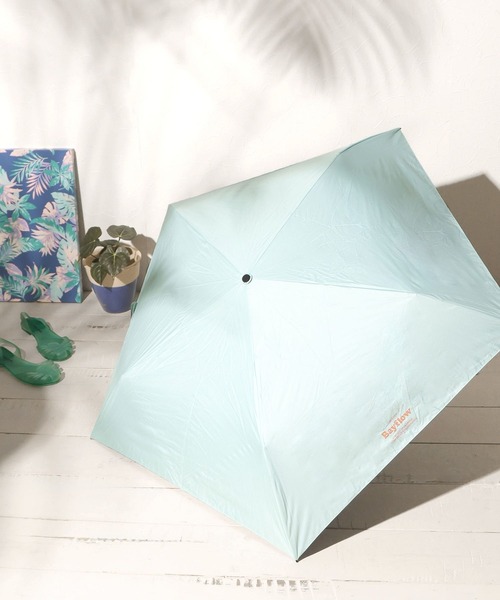 BAYFLOW（ベイフロー）の「[軽量・遮熱]BF晴雨兼用折傘55cm（折りたたみ傘・レディース・グリーン/ホワイト/ブラック・0）」の13枚目の写真