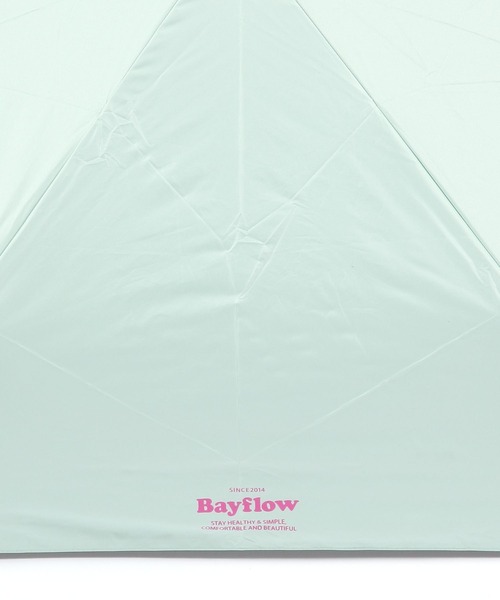 BAYFLOW（ベイフロー）の「[軽量・遮熱]BF晴雨兼用折傘55cm（折りたたみ傘・レディース・グリーン/ホワイト/ブラック・0）」の5枚目の写真