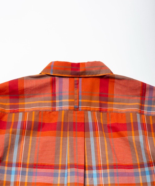 FACTOTUM（ファクトタム）の「【FACTOTUM】Printed JAQ Square Hem Shirt（シャツ/ブラウス・メンズ・オレンジ系/ネイビー系・46/48/44）」の5枚目の写真