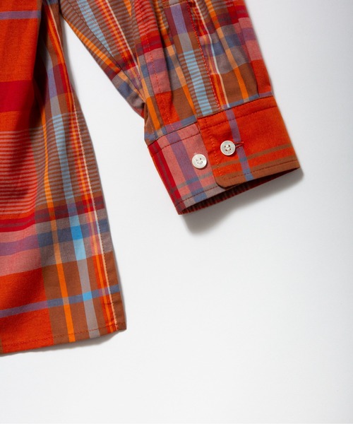 FACTOTUM（ファクトタム）の「【FACTOTUM】Printed JAQ Square Hem Shirt（シャツ/ブラウス・メンズ・オレンジ系/ネイビー系・46/48/44）」の13枚目の写真