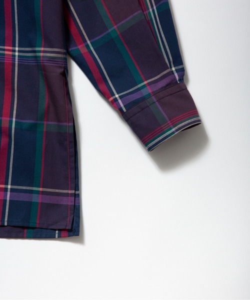FACTOTUM（ファクトタム）の「【FACTOTUM】Printed JAQ Square Hem Shirt（シャツ/ブラウス・メンズ・オレンジ系/ネイビー系・46/48/44）」の12枚目の写真