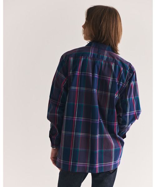 FACTOTUM（ファクトタム）の「【FACTOTUM】Printed JAQ Square Hem Shirt（シャツ/ブラウス・メンズ・オレンジ系/ネイビー系・46/48/44）」の20枚目の写真