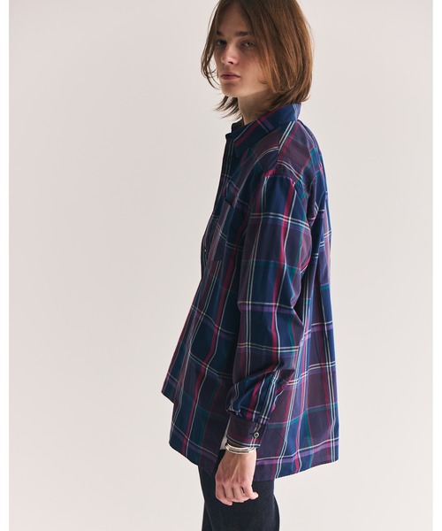 FACTOTUM（ファクトタム）の「【FACTOTUM】Printed JAQ Square Hem Shirt（シャツ/ブラウス・メンズ・オレンジ系/ネイビー系・46/48/44）」の18枚目の写真