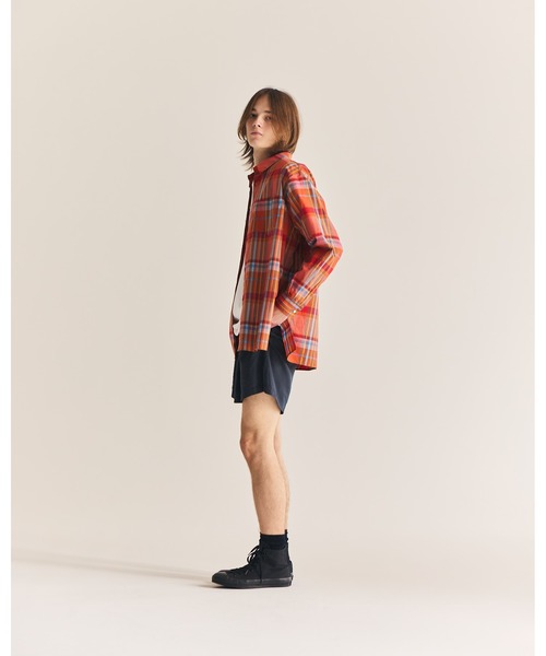 FACTOTUM（ファクトタム）の「【FACTOTUM】Printed JAQ Square Hem Shirt（シャツ/ブラウス・メンズ・オレンジ系/ネイビー系・46/48/44）」の22枚目の写真