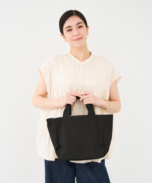 EARTH MADE(アースメイド)の「【WEB限定】【EARTH MADE】RePET 2WAYトートバッグ(トートバッグ・レディース・グレー/ブラック/ベージュ・フリー)」の4枚目の写真