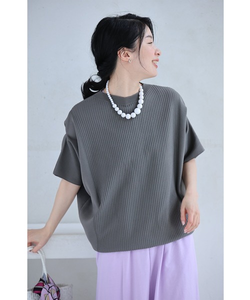 cawaii(カワイイ)の「変形で上半身カバー 折り紙トップス(その他トップス・レディース・ホワイト/チャコール/ライム・FREE)」の7枚目の写真