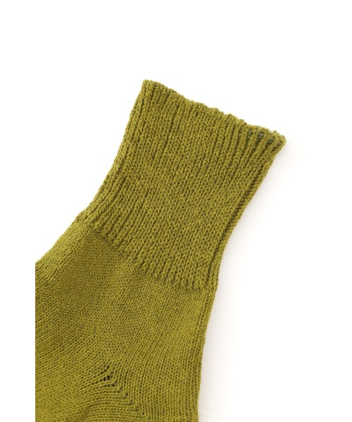 MHL.（エムエイチエル）の「WA-SHI COTTON SOCK（ソックス/靴下・レディース・チャコール/グリーン/ホワイト・FREE）」の4枚目の写真