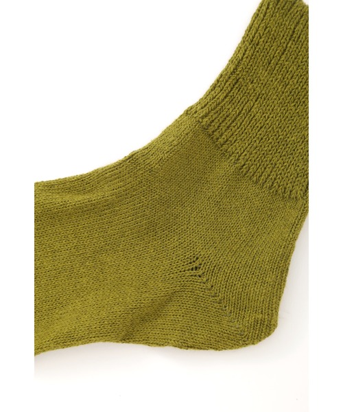 MHL.（エムエイチエル）の「WA-SHI COTTON SOCK（ソックス/靴下・レディース・チャコール/グリーン/ホワイト・FREE）」の5枚目の写真