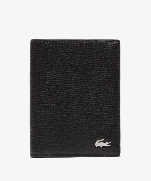 LACOSTE（ラコステ）の「シュリンクレザー バーティカル2つ折りウォレット（財布・メンズ・ブラック/ネイビー・FREE）」の2枚目の写真