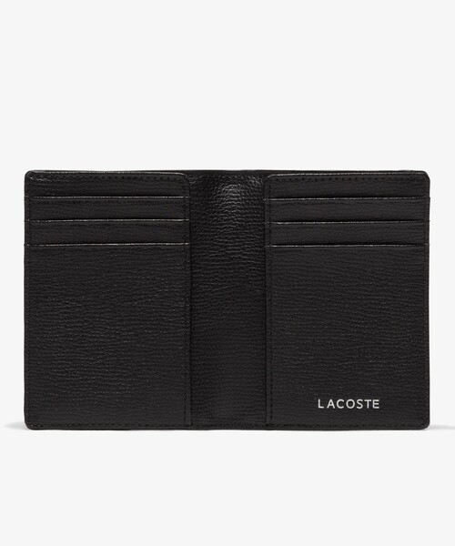 LACOSTE（ラコステ）の「シュリンクレザー バーティカル2つ折りウォレット（財布・メンズ・ブラック/ネイビー・FREE）」の4枚目の写真