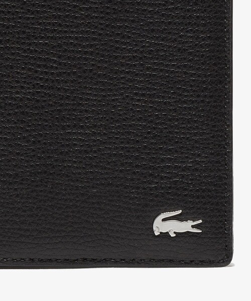 LACOSTE（ラコステ）の「シュリンクレザー バーティカル2つ折りウォレット（財布・メンズ・ブラック/ネイビー・FREE）」の5枚目の写真