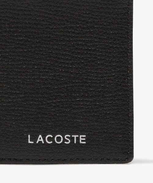 LACOSTE（ラコステ）の「シュリンクレザー バーティカル2つ折りウォレット（財布・メンズ・ブラック/ネイビー・FREE）」の6枚目の写真