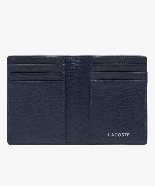 LACOSTE（ラコステ）の「シュリンクレザー バーティカル2つ折りウォレット（財布・メンズ・ブラック/ネイビー・FREE）」の8枚目の写真