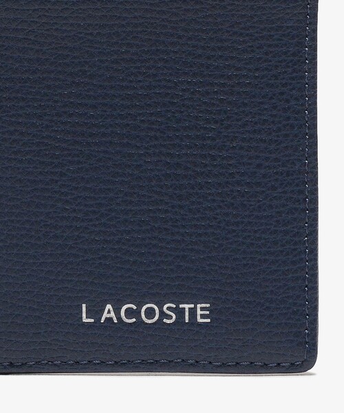 LACOSTE（ラコステ）の「シュリンクレザー バーティカル2つ折りウォレット（財布・メンズ・ブラック/ネイビー・FREE）」の10枚目の写真