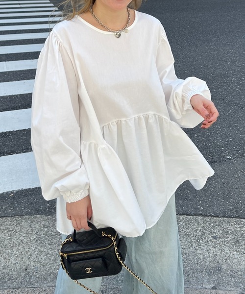 JILL STUART｜◇インド強撚コットンボイルチュニックワンピース