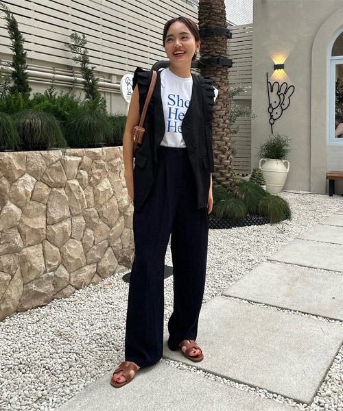 [ 春名亜美さんコラボ ]選べるロゴプリントカットソーの15枚目の写真
