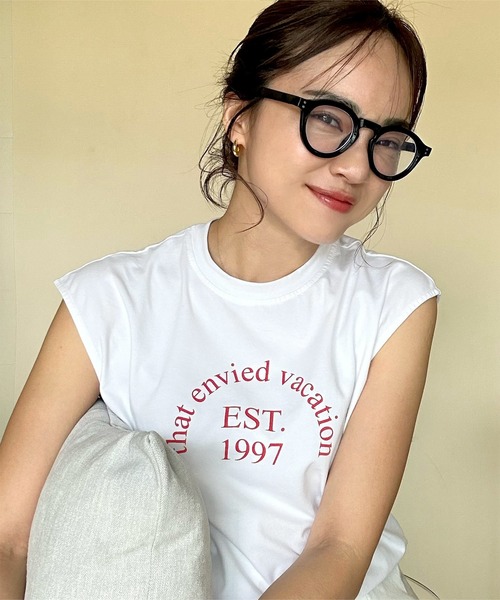 [ 春名亜美さんコラボ ]選べるロゴプリントカットソーの16枚目の写真