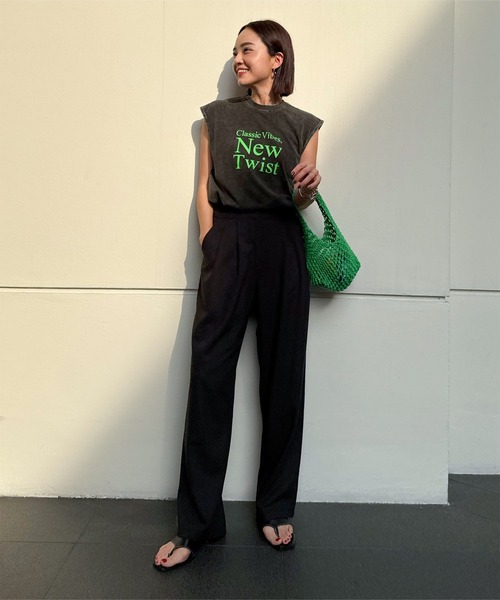 [ 春名亜美さんコラボ ]選べるロゴプリントカットソーの21枚目の写真